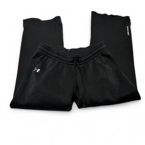 Under Armour black wide leg sweatpants with jaw string cotton material size M